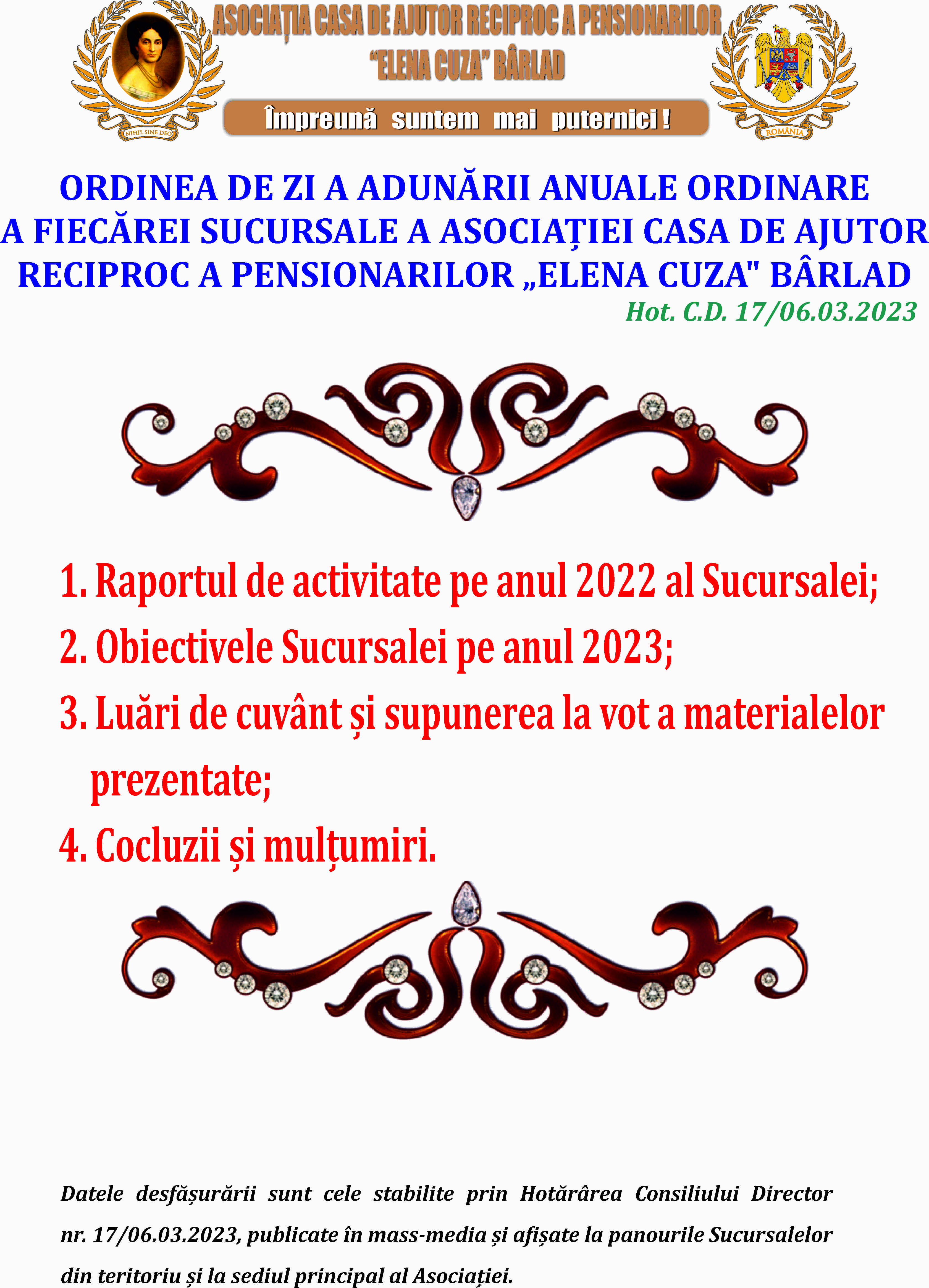 ADUNAREA GENERALĂ ANUALĂ 2023